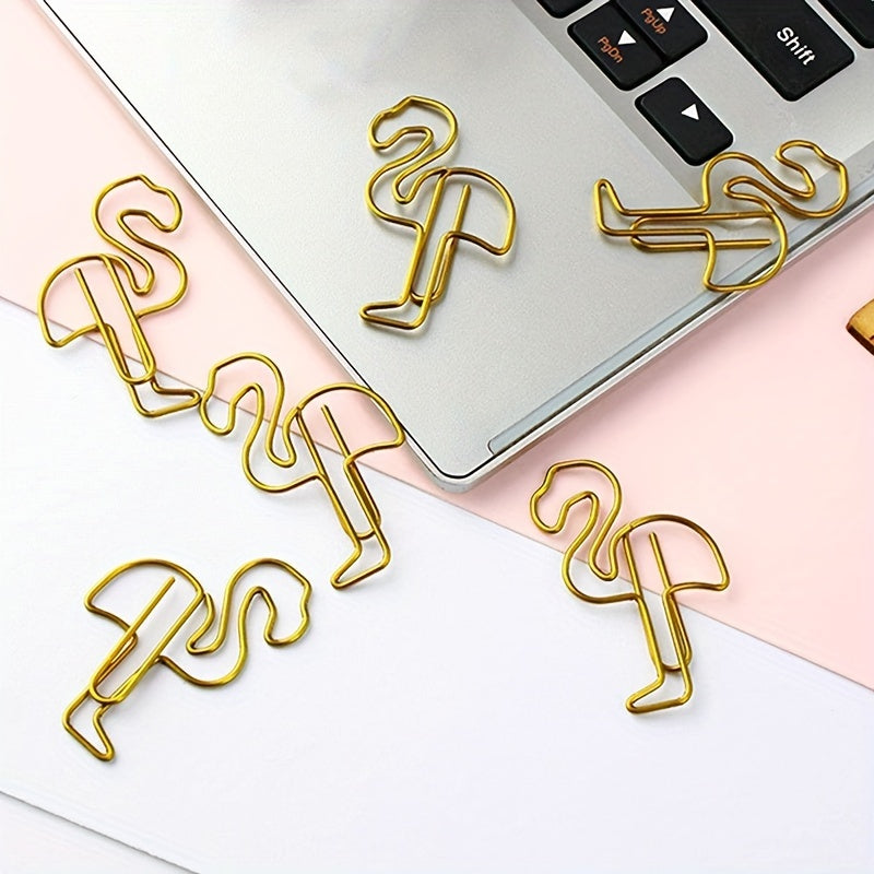 Flamingo Paper Clips Funny Paperclips Bookmark Metal File Note Clips