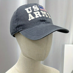 Unisex Adjustable Baseball Cap with American Flag Embroidery