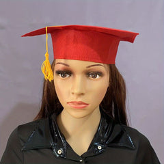University Graduation Ceremony Hat Felt Bachelor Hat Tassel