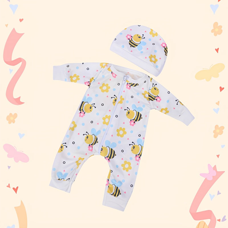 Bee and Flower 2pcs Pajama Set for 17-18 Inch Dolls