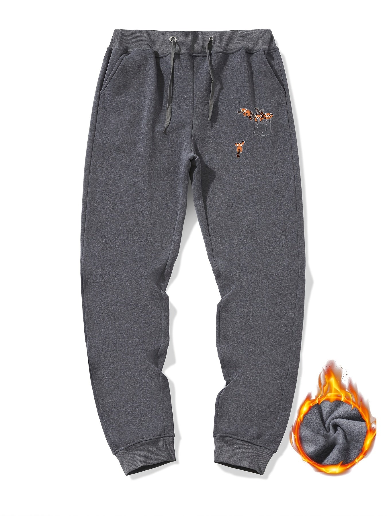 Men's Raccoon Sherpa Fleece Active Sweatpants