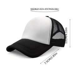 Beer Rabbit Mesh Trucker Hat Anime Print Baseball Cap Dad Hat