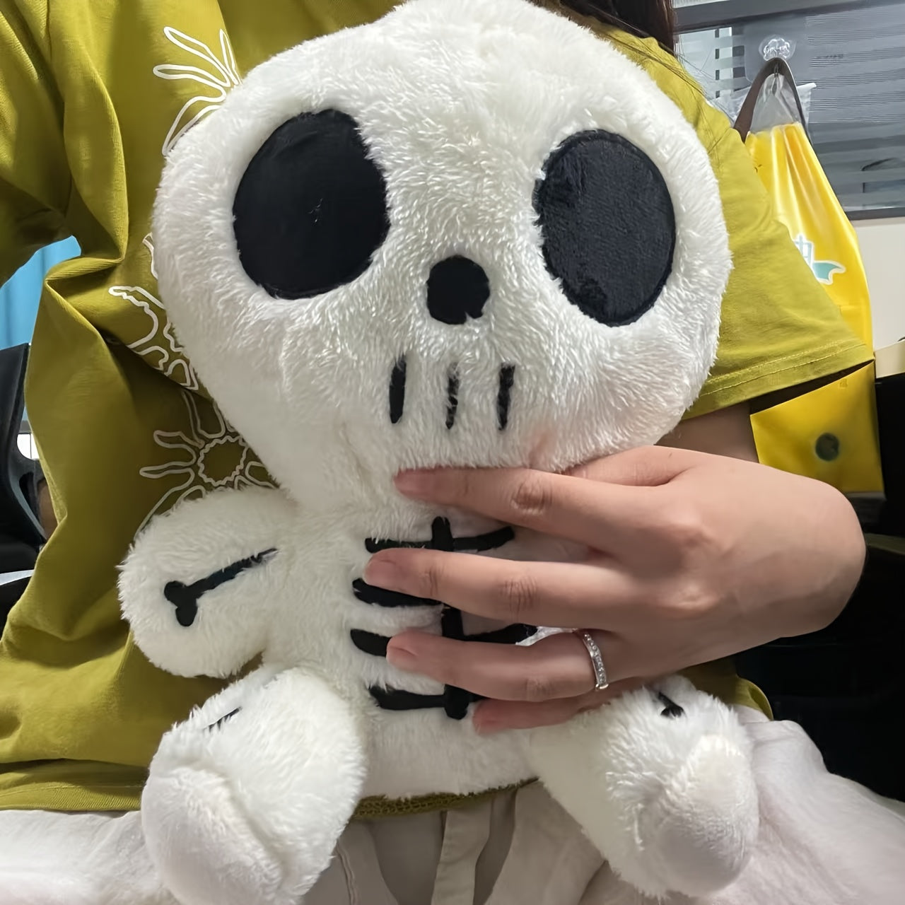 Halloween Skeleton Plush Toy 30cm Stuffed Soft Polyester Home Decor