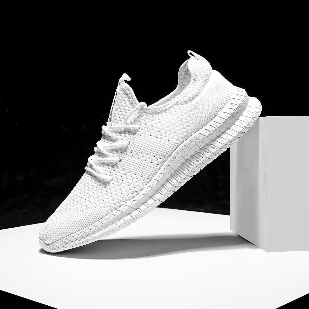 Men's Knit Running Shoes Lightweight Athletic Sneakers