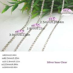 1yard Glitter Crystal Rhinestone Chain Sew On Glue On Chain Colorful Chain