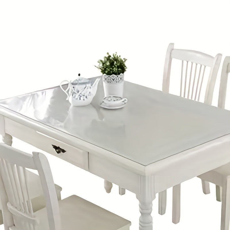 Polyester Table Cover Clear PVC Table Protector