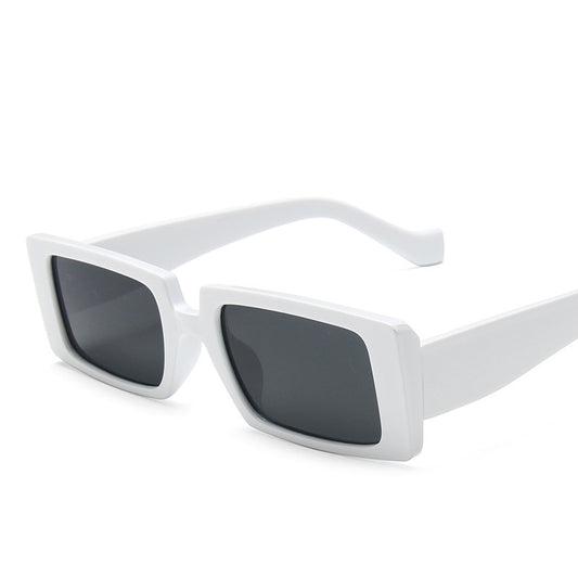 Y2K Vintage Rectangle Sunglasses Chunky Frame 90s Shades