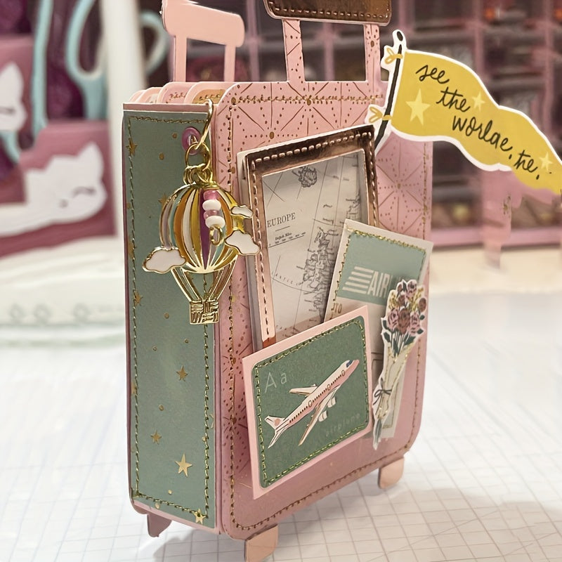 1pc Luggage Metal Cutting Dies Stencils for Scrapbook Embossing
