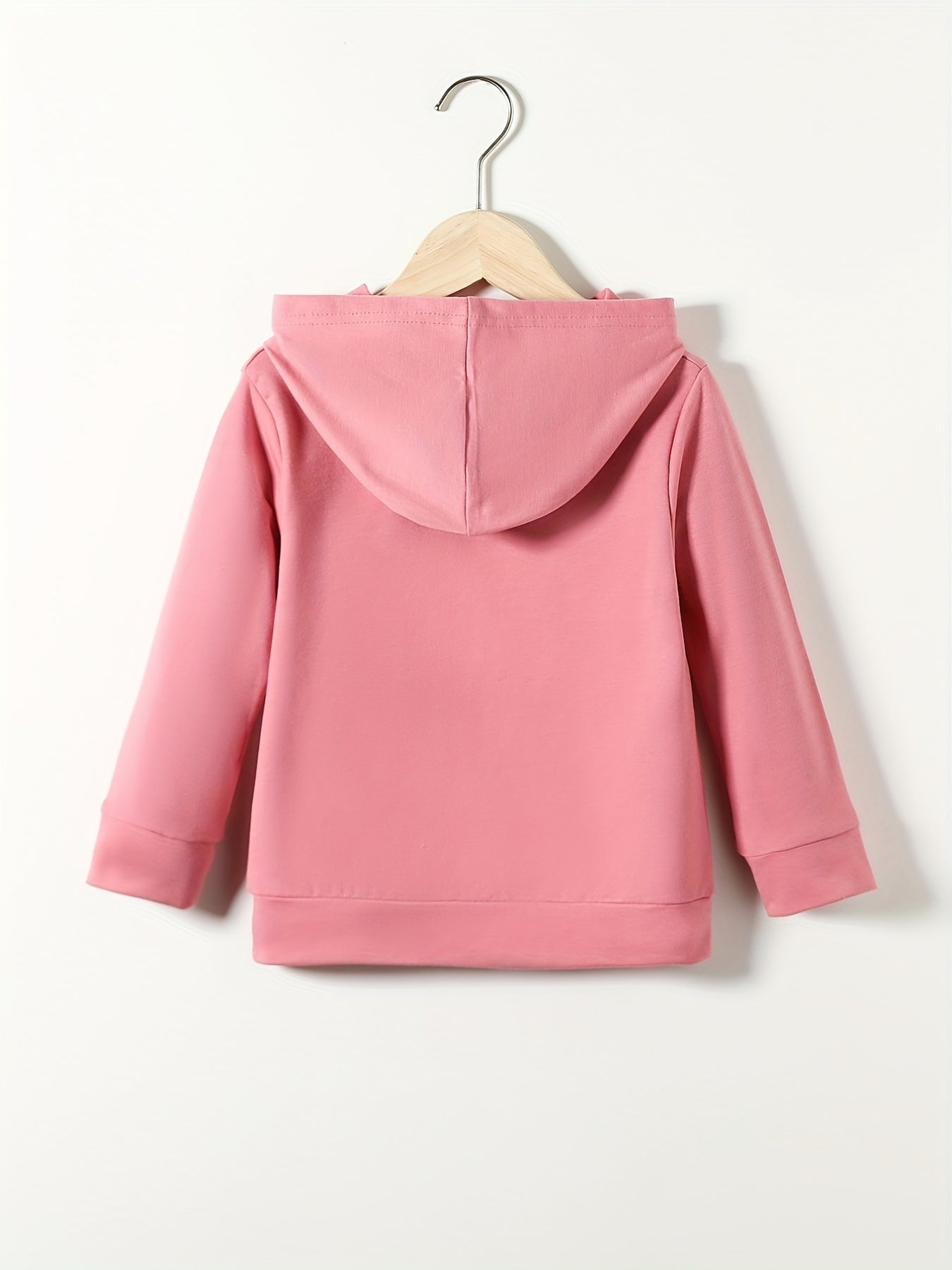 Girls' HI Greeting Print Hooded Sweatshirt Top