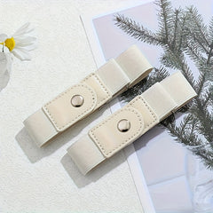 2pcs No Buckle Elastic Belt Stretchy For Women Men Pants Jeans Adjustable