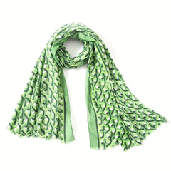 Geometric Chain Print Scarf Classic Casual Windproof Head Wrap