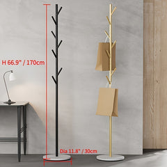 Heavy Duty Standing Coat Rack Modern Metal Coat Rack With Marble Pattern