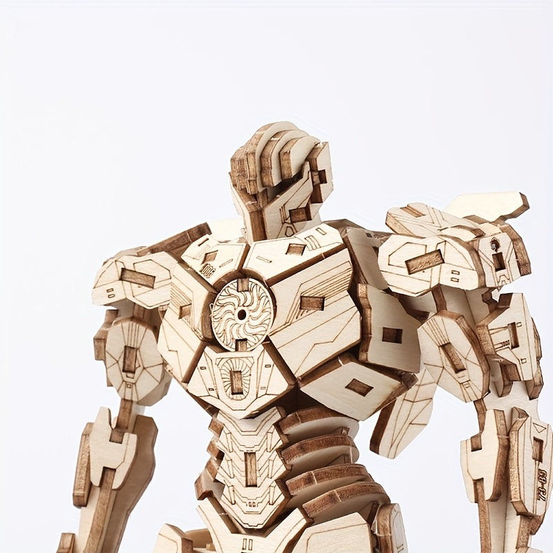 Wooden Steel Soldier DIY Assembly Puzzle Board Toy Gift