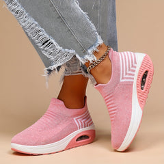 Women's Lightweight Air Cushion Running Shoes Breathable Outdoor Sneakers