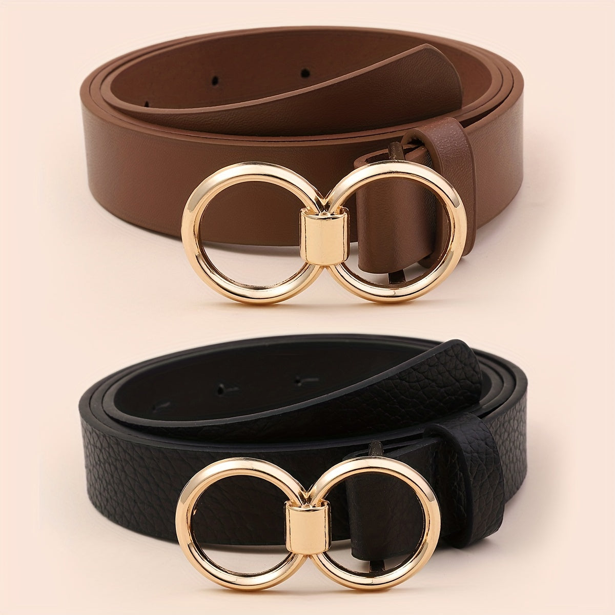 Stylish Solid Casual Jeans Pants Belt 2pcs Set Girdle For Women