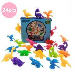 DIY Dinosaur Building Blocks Set Soft Construction Pop Fidget Toy