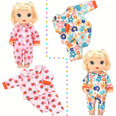 Doll Clothes Set for 12 inch Dolls Jumpsuits Children's Favorite Gift