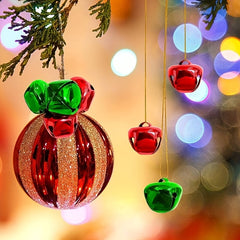 50pcs Jingle Bells Craft Bell Bulk Xmas Decor Red Green