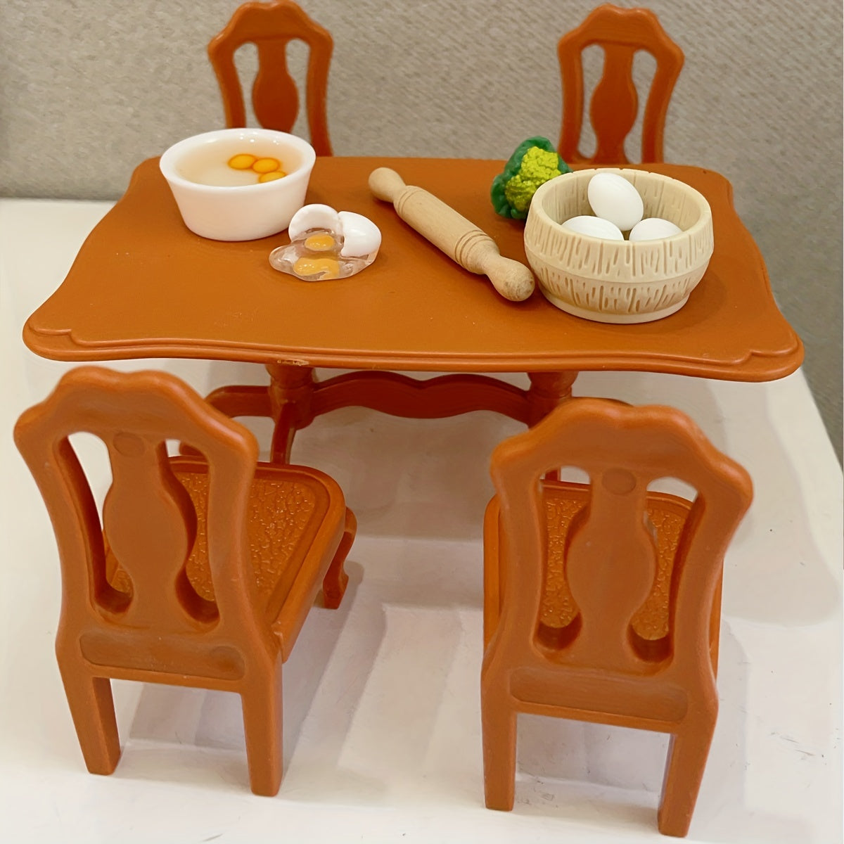 Mini Dining Table Play House Furniture Set
