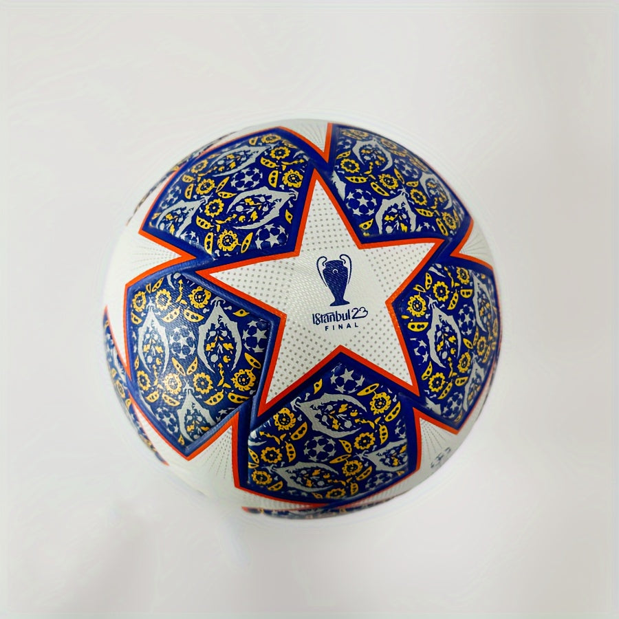 1pc No 5 Standard PU Leather Soccer Ball For Training & Entertainment
