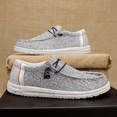 Men's Lightweight Slip On Casual Shoes Breathable Canvas Spring Summer