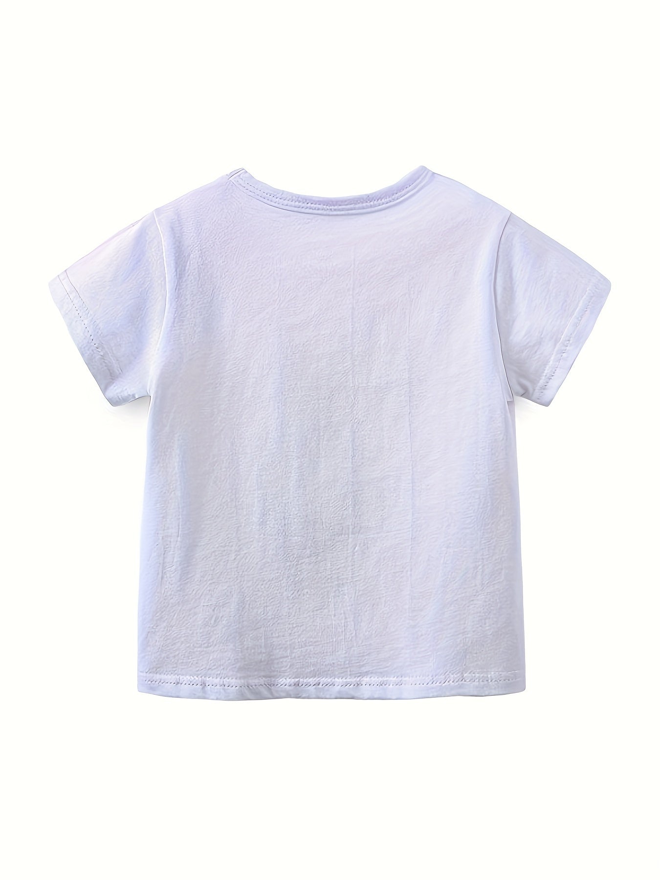 Baby Boys Giraffe Print T-shirt Summer Short-sleeved Top