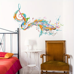 Musical Note Room Decoration Wall Sticker Self-adhesive PVC Sticker