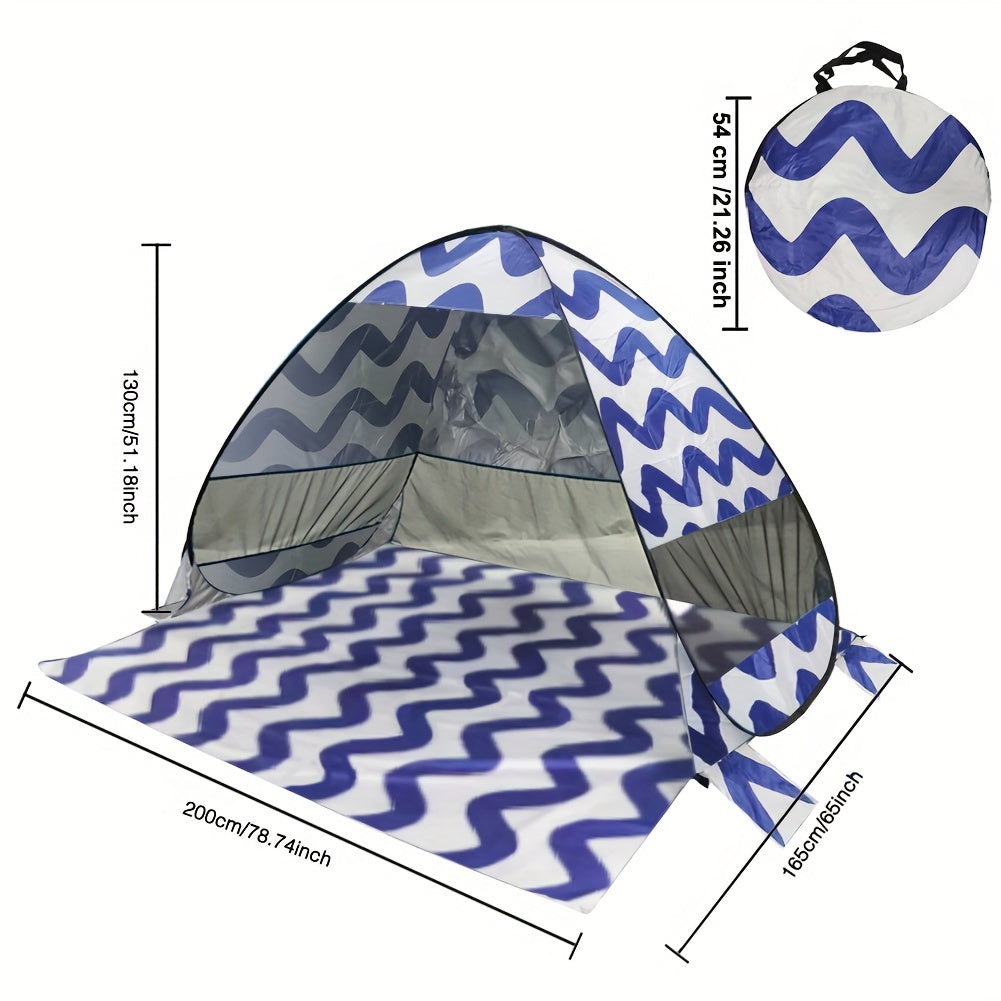 UPF50 UV Protection Fully Automatic Folding Beach Tent Sun Shelter