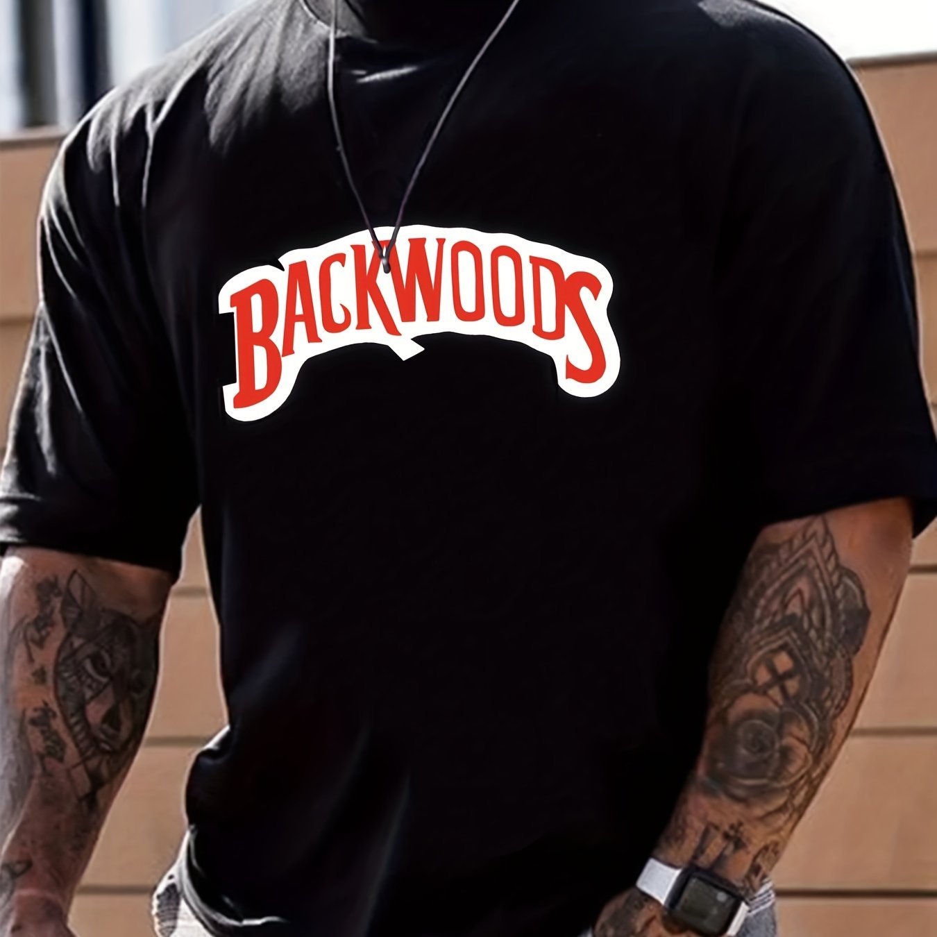 Men's Backwoods Graphic Print Tee - Summer Casual Comfort