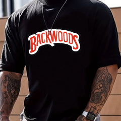Men's Backwoods Graphic Print Tee - Summer Casual Comfort