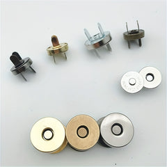 5pcs Round Strong Magnet Metal Card Buckle Magnetic Snap Button