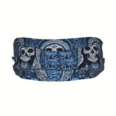 Skull Sports Headband Sweat Wicking Stretchy Polyester