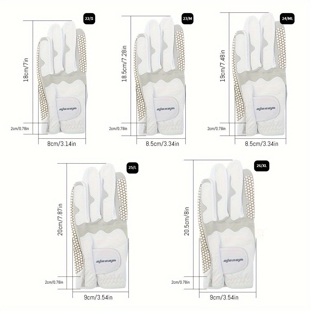 1 Pc Left Hand Golf Gloves Non Slip Breathable Gloves For Golfer