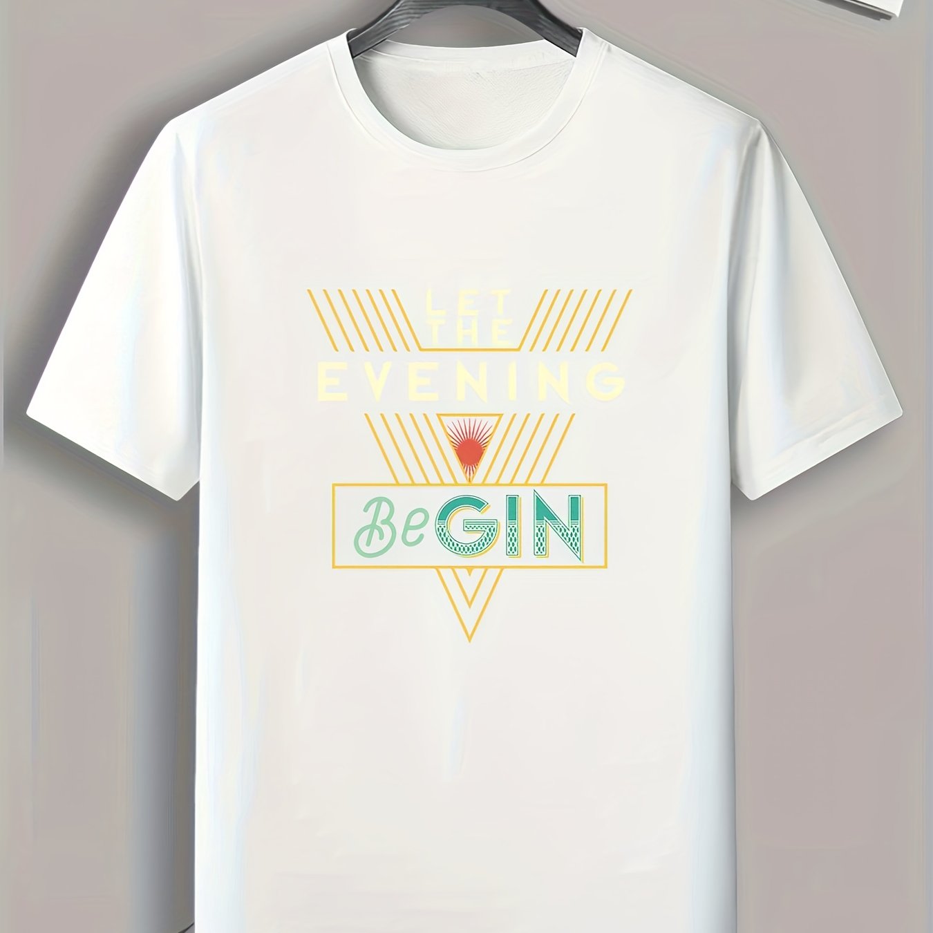 Gin Lover Slogan Men's Sports T-shirt Graphic Tee