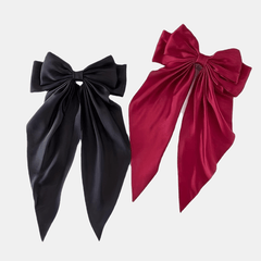 Large Streamer Bow Hair Clip French Barrette Hair Accessories For Women Girls