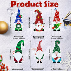 6pcs Christmas Yard Sign Decor Set - Outdoor Holiday Props
