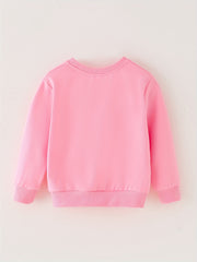 WILD LIKE MY CURLS Letter Print Baby Sweatshirt