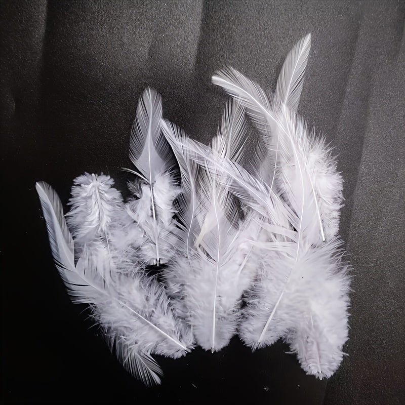 10pcs Artificial Chicken Feathers DIY Crafts Hats Bows Wall Decorations