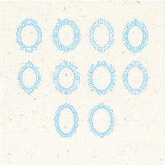 10pcs Lace Collection Journal Decorative Collage Hollow Paper Stickers Pack