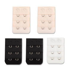 5pcs 2 Hooks Bra Strap Extenders Adjustable Band Buckle Women's Lingerie