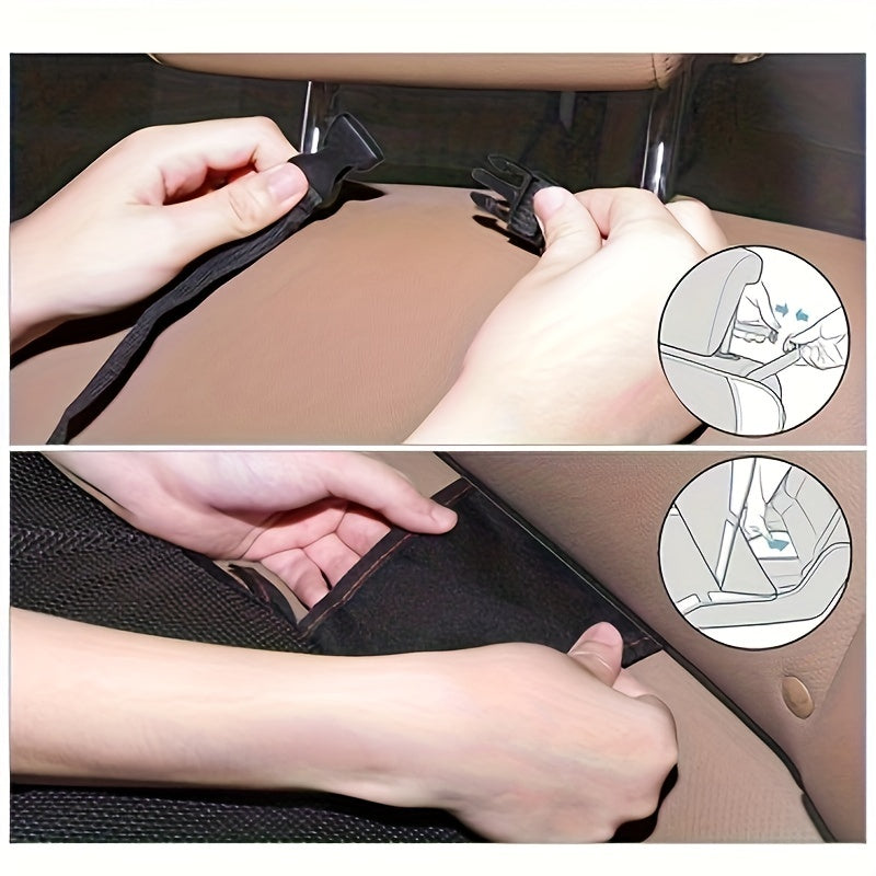 Car Seat Protector PU Leather Non Slip Backing Waterproof