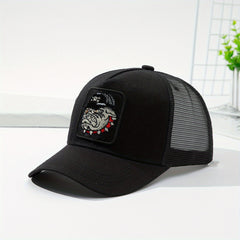 Wild Boar Patch Trucker Hat Embroidered Baseball Cap Unisex Hip Hop Adjustable