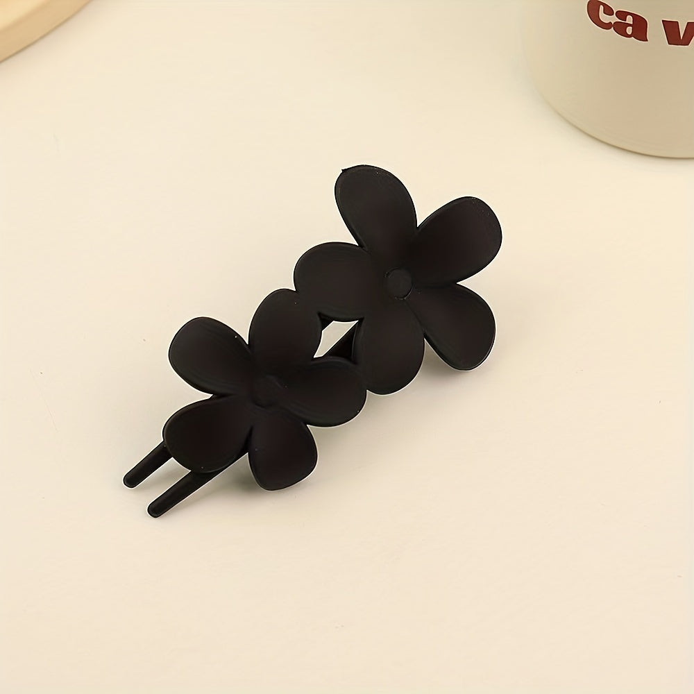 Frosted Hair Clip Butterfly Style Solid Clip