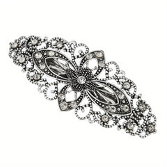 Silvery Four Leaf Clover Hair Clip French Barrette Women Hair Accessorie