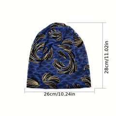 Lace Embroidery Beanie Vintage Elastic Turban Casual Head Wrap Soft Bonnet