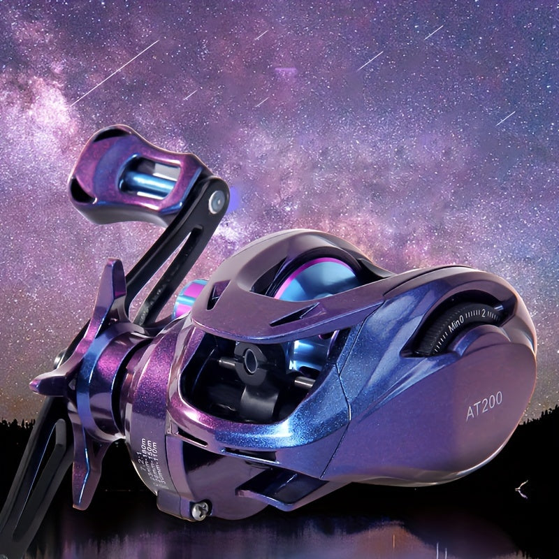 Colorful Stainless Steel Baitcasting Reel 7.2:1 Gear Ratio Fishing Tackle