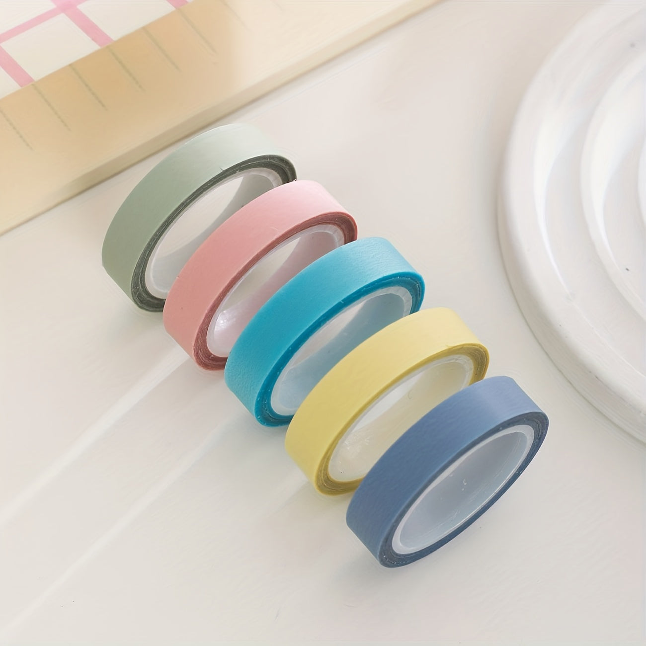 5pcs Transparent Sticky Notes Waterproof Tape DIY Decoration
