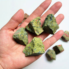 2oz 4oz Unakite Raw Stones Rocks Rough Crystals For Tumbling Bulk Gemstone