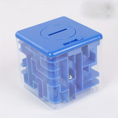 3D Stereo Maze Piggy Bank Puzzle Gift