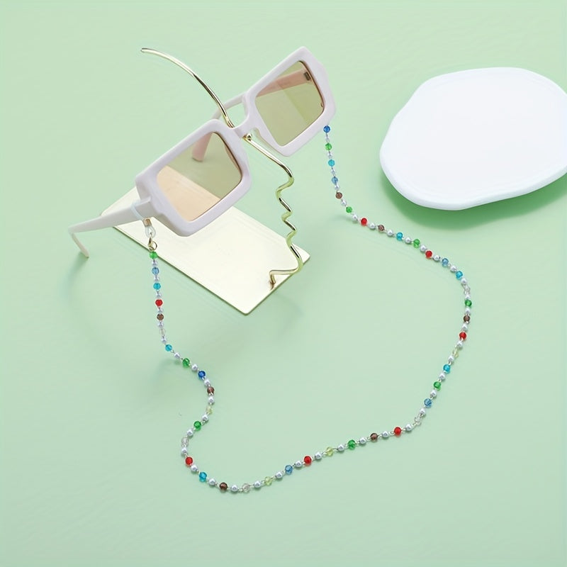 Candy Beaded Glasses Chain Anti Slip Sunglasses Lanyard